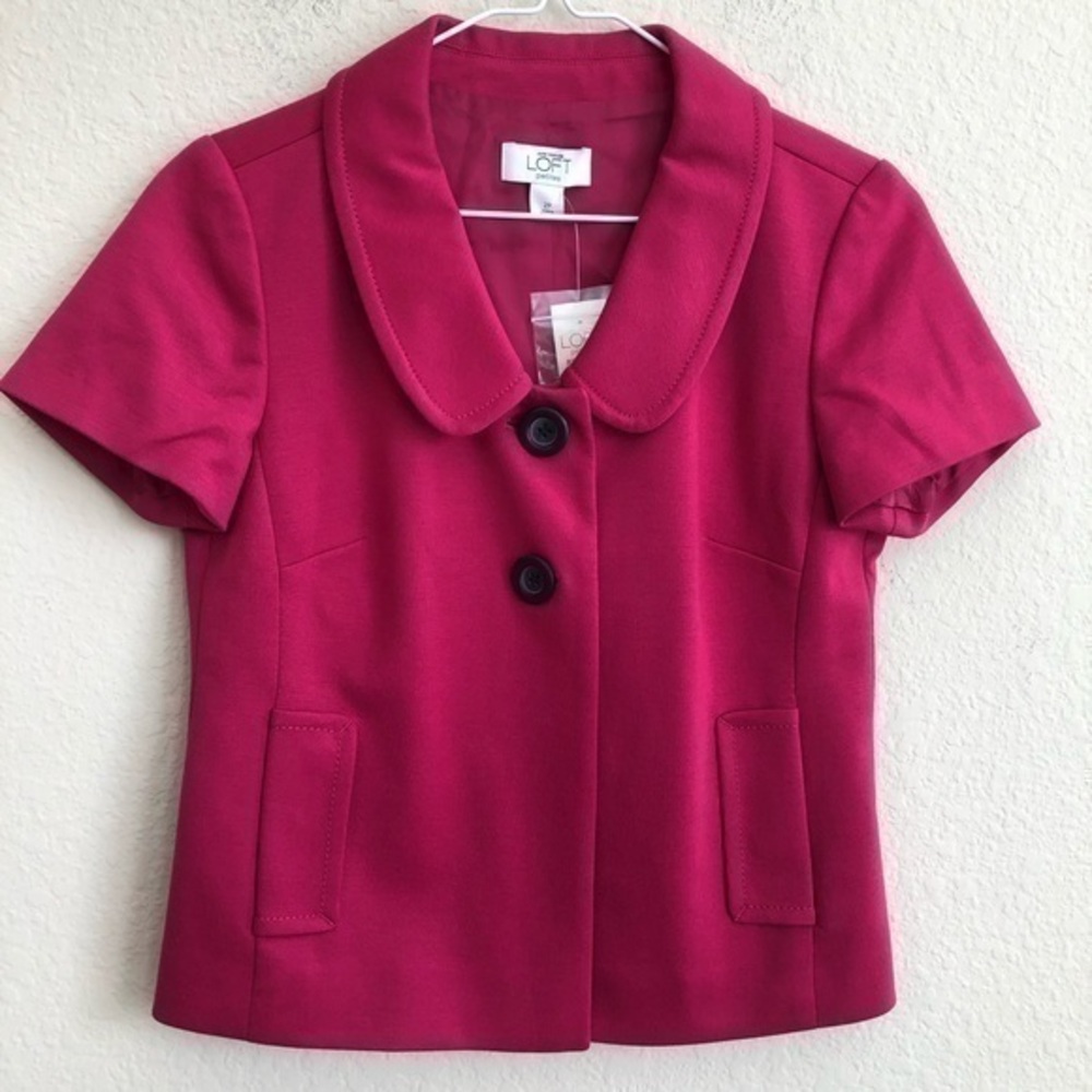Ann Taylor Loft Pink Two Button Jacket NWT